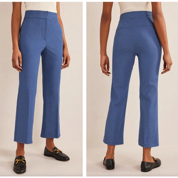BODEN Bi-Stretch Crop Flare Pants True Blue Sz 16/18 Plus {R13} - Picture 2 of 3